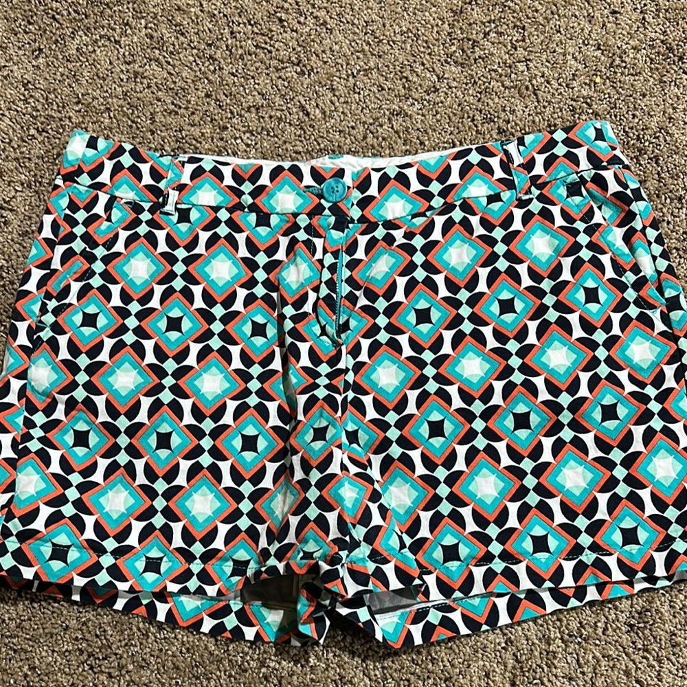 Geometric Patterned Women's Shorts